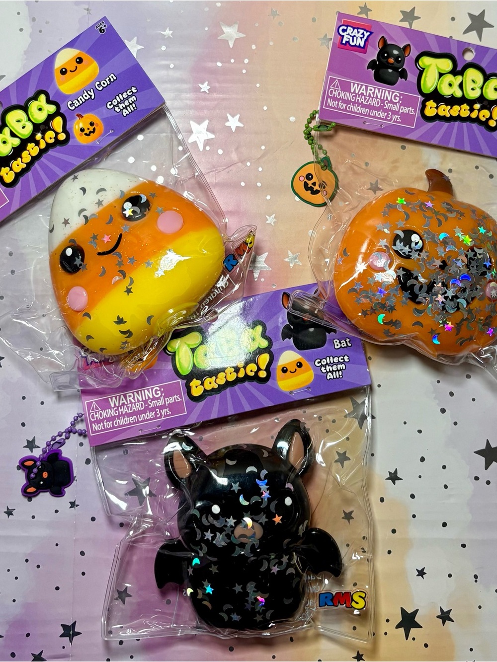 RMS Taba Tastic Halloween Squishy Set of 3 Sealed